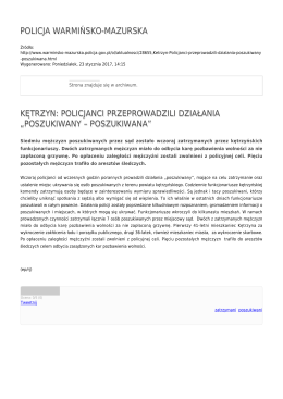 Generuj PDF - Policja Warmińsko