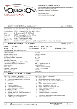 2017/01/16 z dnia: OCENA TECHNICZNA nr: 60/DOA/01/17