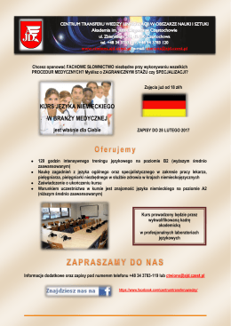 Informacje o kursie