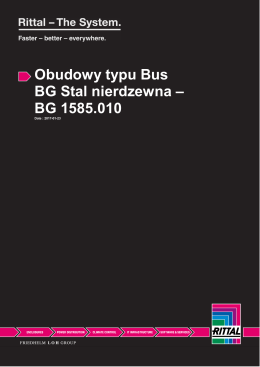 Obudowy typu Bus BG Stal nierdzewna – BG 1585.010