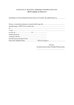 INSTYTUT MASZYN PRZEPŁYWOWYCH PAN