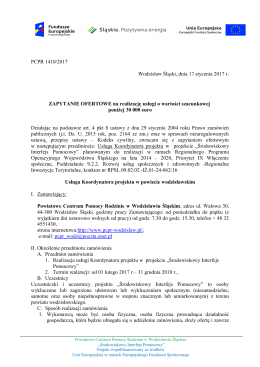 PCPR 1410/2017 Wodzisław Śląski, dnia 17 stycznia 2017 r