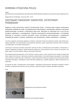 Generuj PDF - Komenda Stołeczna Policji