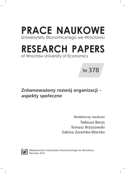 Raportowanie CSR jako narzędzie doskonalenia działalności