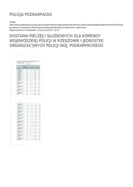 Generuj PDF - Policja Podkarpacka