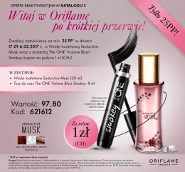 Witaj w Oriflame po krótkiej przerwie!