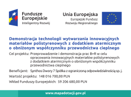 Demonstracja technologii wytwarzania innowacyjnych