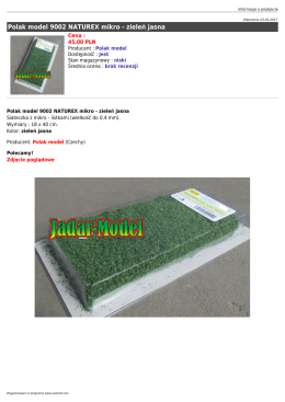 Polak model 9002 NATUREX mikro - zieleń jasna