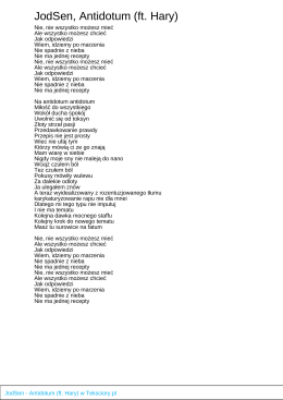 JodSen, Antidotum (ft. Hary)