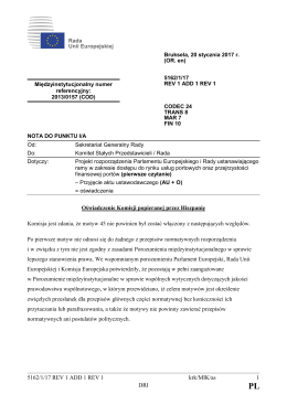 5162/1/17 REV 1 ADD 1 REV 1 krk/MIK/as 1 DRI Oświadczenie
