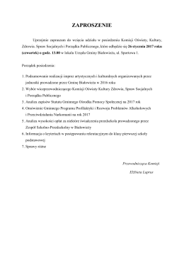 ZAPROSZENIE