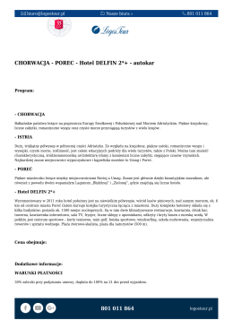 801 011 864 CHORWACJA - POREC - Hotel DELFIN 2