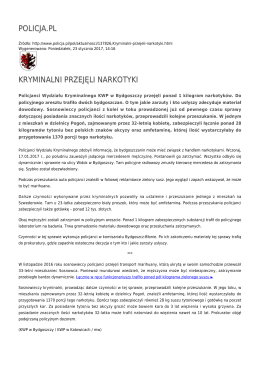 POLICJA.PL KRYMINALNI PRZEJĘLI NARKOTYKI