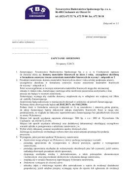 Zapytanie ofertowe