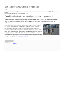 Generuj PDF - Komenda Powiatowa Policji w Raciborzu