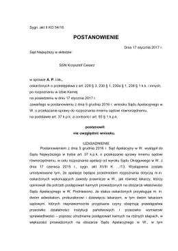 II KO 54-16 - Sąd Najwyższy