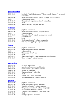 plan półkolonii