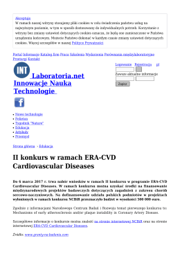 II konkurs w ramach ERA-CVD Cardiovascular