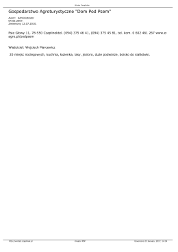 Gospodarstwo Agroturystyczne "Dom Pod Psem"