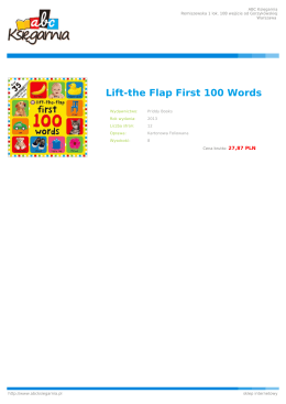 Lift-the Flap First 100 Words