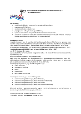 regulamin (plik *) - Widzewskie Domy Kultury