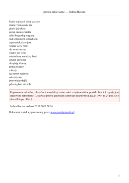 prawie takie same — Izabea Bocian