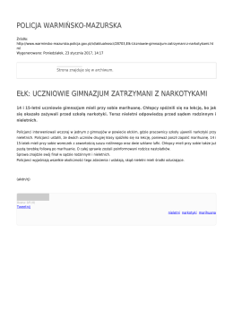 policja warmińsko-mazurska ełk: uczniowie gimnazjum zatrzymani z