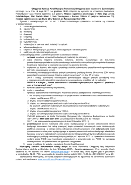 ogloszenie maj 2017 - Pomorska Okręgowa Izba Inżynierów