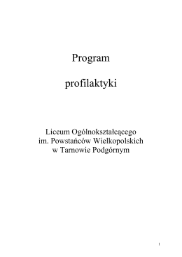 Program profilaktyki