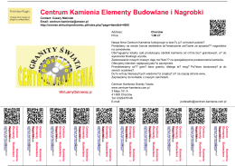 Centrum Kamienia Elementy Budowlane i