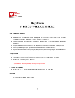 Regulamin 5. BIEGU WIELKICH SERC