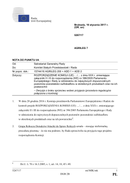 5267/17 mi/MIK/mk 1 DGB 2B 1. W dniu 20 grudnia 2016 r. Komisja