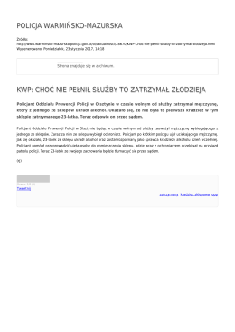 Generuj PDF - Policja Warmińsko