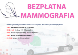 Postoje Mammobusu w styczniu