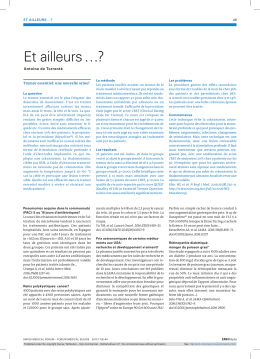 Et ailleurs - Swiss Medical Forum