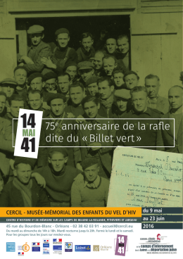 Fondation pour la M&eacute;moire de la Shoah: Page d`accueil