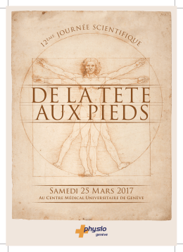 de la tete aux pieds - Association des M&eacute;decins du canton de Gen&egrave;ve