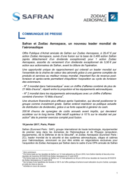 Téléchargement Communiqué de presse Safran et Zodiac