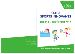 sports innovants - Ville de Brie Comte Robert