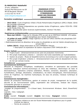 industriels - Ecole Mohammadia d`ing&eacute;nieurs