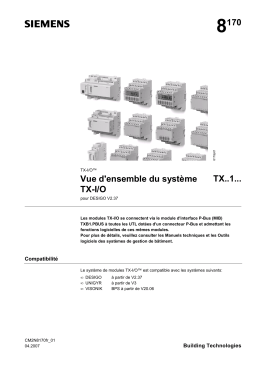 8170 Vue d`ensemble du système TX-I/O TX..1