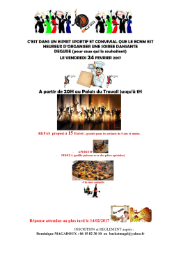 A partir de 20H au Palais du Travail jusqu`&agrave; 1H