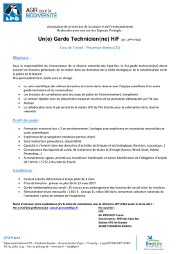 Un(e) Garde Technicien(ne) H/F (réf : 2PP17002)