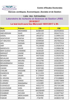 Liste LRSG Admisibles 16-17