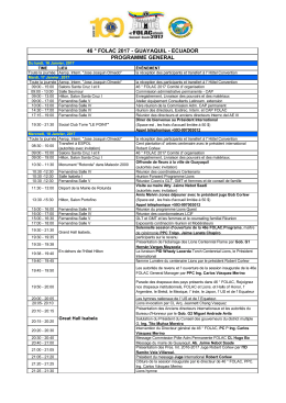 46 &deg; folac 2017 - guayaquil