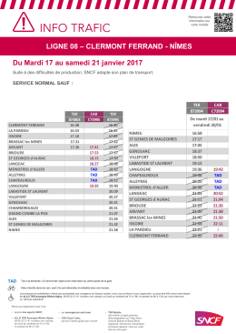 NÎMES Du Mardi 17 au samedi 21 janvier 2017