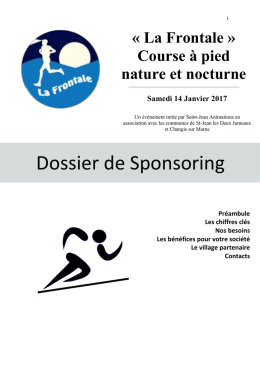 Course &agrave; pied nature et nocturne Samedi 14 Janvier 2017