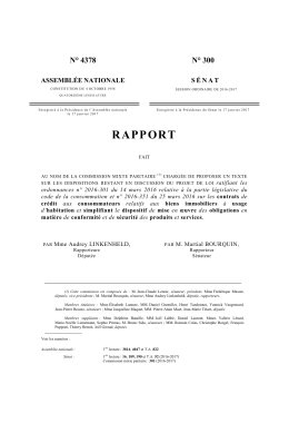 rapport - Assemblée nationale