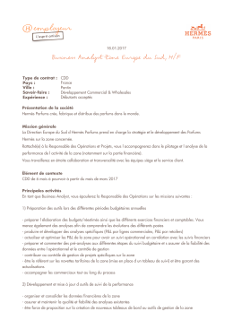 Business Analyst Zone Europe du Sud, H/F