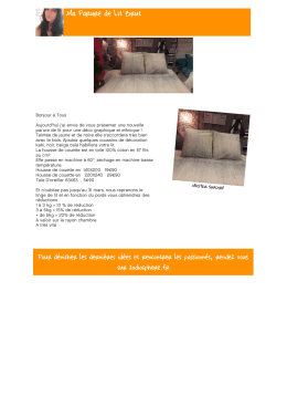 Ma Parure de Lit Brut - Zodiosphere : Blog Zodio
